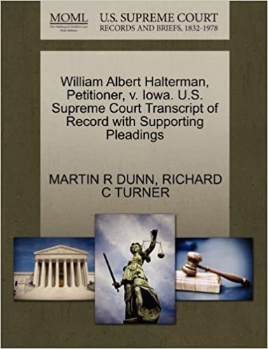 okumak William Albert Halterman, Petitioner, v. Iowa. U.S. Supreme Court Transcript of Record with Supporting Pleadings