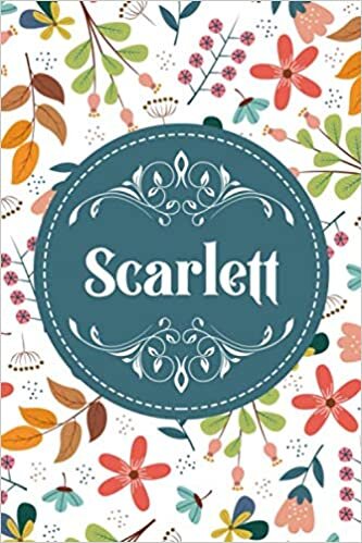 okumak Scarlett: Noms Personnalisé Carnet de notes / Journal pour les filles, les garçons, les f.... De noël, cadeau original anniversaire f pour tout les Occasion.
