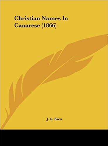 okumak Christian Names in Canarese (1866)