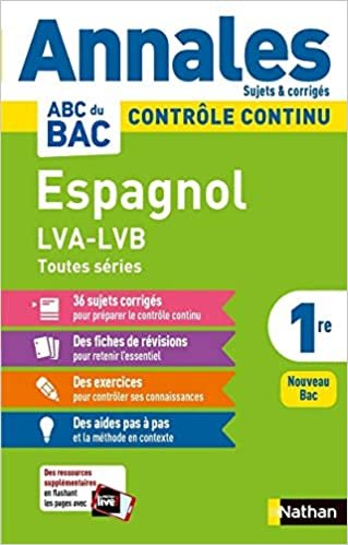 okumak Annales ABC DU BAC 2021 Espagnol 1re - Corrigé (17) (Annales ABC BAC C.Continu, Band 17)