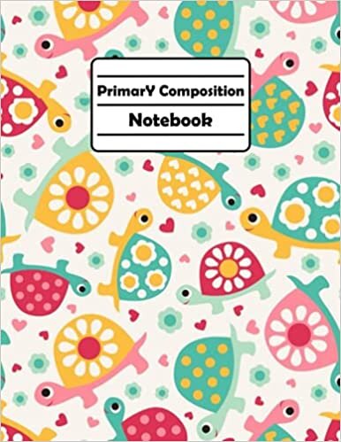 okumak Primary Composition Notebook: Turtles, Grades K-2 Writing Journal, Primary Composition Notebook with Picture Space