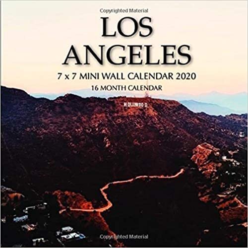 okumak Los Angeles 7 x 7 Mini Wall Calendar 2020: 16 Month Calendar