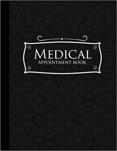 okumak Medical Appointment Book: 4 Columns Appointment Log Book, Appointment Time Planner, Hourly Appointment Calendar, Black Cover: Volume 11
