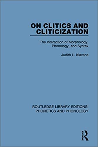 okumak On Clitics and Cliticization: The Interaction of Morphology, Phonology, and Syntax (Routledge Library Editions: Phonetics and Phonology)