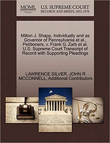 okumak Milton J. Shapp, Individually and as Governor of Pennsylvania et al., Petitioners, v. Frank G. Zarb et al. U.S. Supreme Court Transcript of Record with Supporting Pleadings
