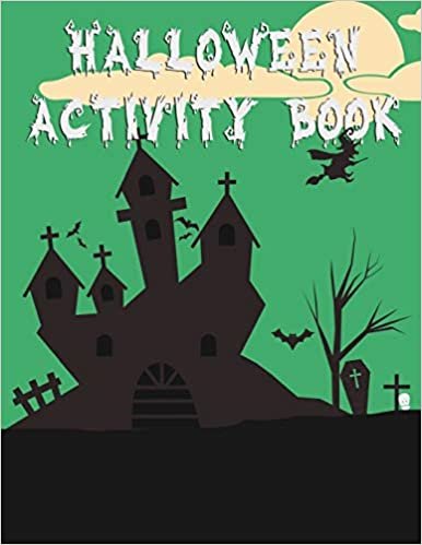 okumak Halloween Activity Book: 50 Pages 8.5&quot; X 11&quot; Notebook College Ruled Line Paper