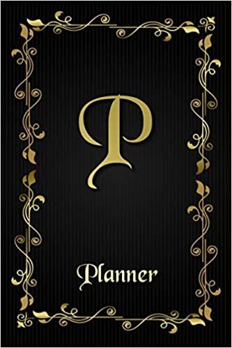 okumak P: Letter Journal Monogram Minimalist Lined Notebook To Do List Undated Daily Planner for Personal and Business Activities with Check Boxes to Help ... to Get Organized (9 x 6 inches 120 pages)