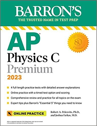 okumak AP Physics C Premium, 2023-2024: 4 Practice Tests + Comprehensive Review + Online Practice (Barron&#39;s Test Prep)