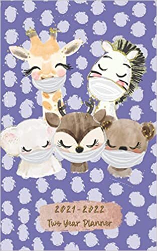 okumak 2021-2022 Pocket Size: 2 Year 5&quot;x8&quot; Daily Weekly &amp; Monthly Yearly Agenda Calendar Academic Planner Personal Time Management Diary | 24 Months Jan 1, 2021 to Dec 31, 2022 Cute Giraffe Face Mask