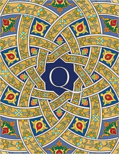okumak Monogram Q Sketchbook: Blank Art Pad Notebook Jounal (Arabesque Three 150 Sketch)