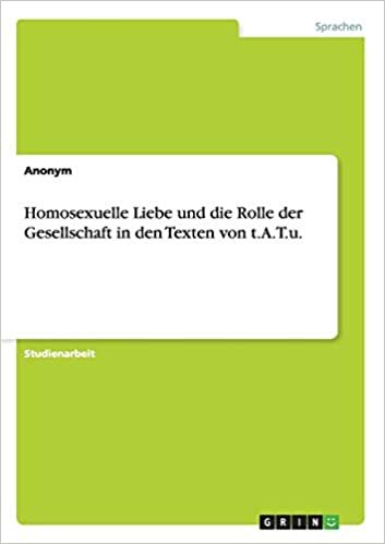 okumak Homosexuelle Liebe und die Rolle der Gesellschaft in den Texten von t.A.T.u.