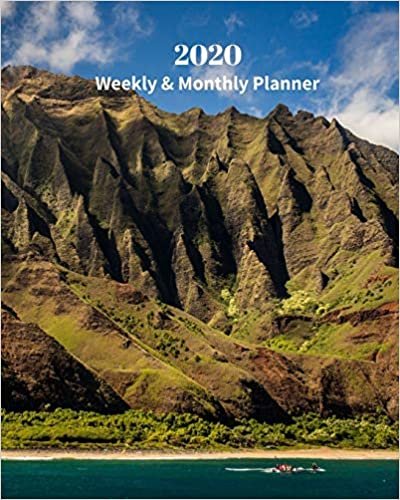 okumak 2020 Weekly and Monthly Planner: Hawaii Islands - Monthly Calendar with U.S./UK/ Canadian/Christian/Jewish/Muslim Holidays– Calendar in Review/Notes 8 x 10 in.-Tropical Island Travel Vacation