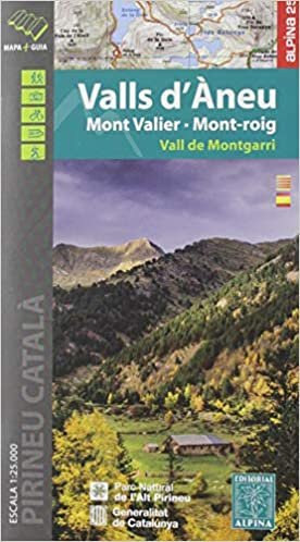 okumak Valls d&#39;Aneu - Mont Valier - Mont-roig / Vall de Montgarri (SERIE E 25 - 1/25.000)