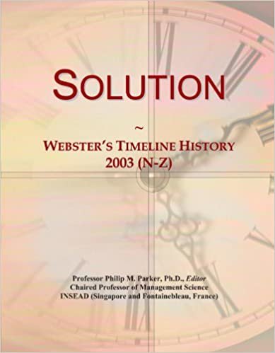 okumak Solution: Webster&#39;s Timeline History, 2003 (N-Z)