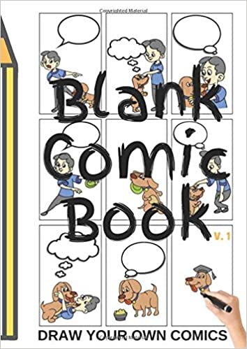okumak BLANK COMIC BOOK V.1 (Draw Your Own Comics): Version 01 LARGE A4 Notebook and Sketchbook to Draw Comics and Journal for Kids and Adults
