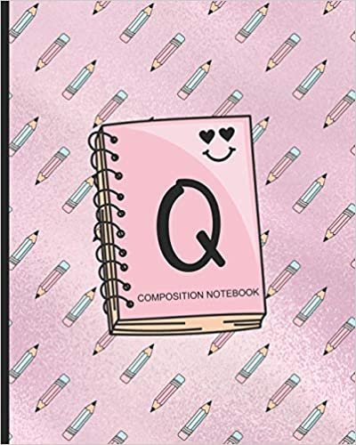 okumak Composition Notebook Q: Monogrammed Initial Elementary School Wide Ruled Interior Notebook