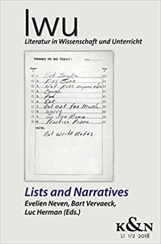 okumak Lists and Narrative: Literatur in Wissenschaft und Unterricht. LWU LI 1/2 2018 (LWU Literatur in Wissenschaft und Unterricht)