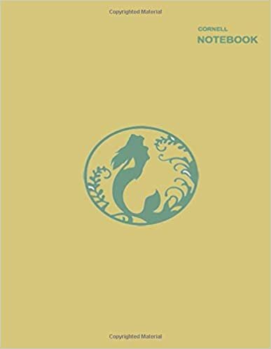 okumak Mermaid mini notebook for kids: 8.5&quot; x 11&quot; (Letter), 110 Pages, Cornell notes.