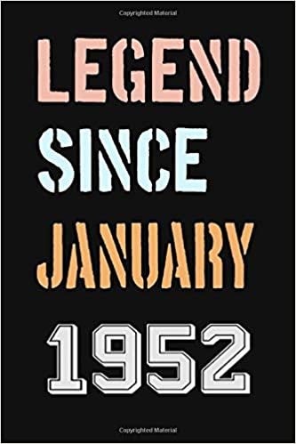 okumak Legend Since January 1952: Retro Birthday Gift Notebook With Lined notebook. Funny Quote Sayings 6 x 9 Notepad Journal For Taking Notes