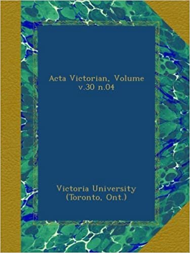 okumak Acta Victorian, Volume v.30 n.04