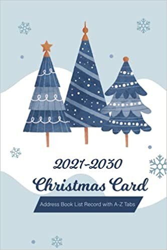 okumak 2021-2030 Christmas Card Address Book List Record with A-Z Tab: A Ten-Year X-mas Address Book and Tracker for Holiday Mailings Greeting Cards You Send and Receive
