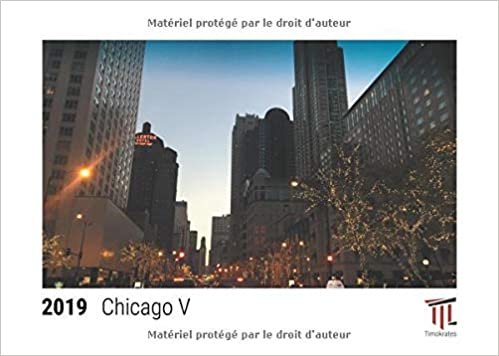 okumak Chicago V 2019 - Calendrier de bureau Timokrates, calendrier photo, calendrier photo - DIN A5 (21 x 15 cm)