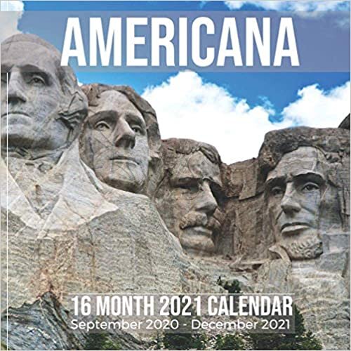 okumak Americana 16 Month 2021 Calendar September 2020-December 2021: American Landscape Square Photo Book Monthly Pages 8.5 x 8.5 Inch