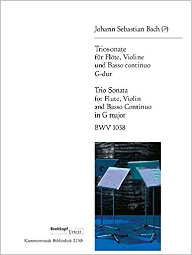 okumak Triosonate G-dur BWV 1038 für Flöte, Violine und Bc - Autorschaft ungesichert (KM 2230)