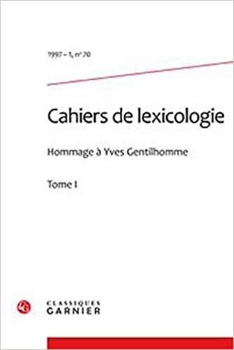 okumak cahiers de lexicologie 1997 - 1, n° 70 - varia