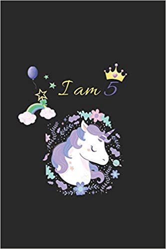 okumak i am 5: unicorn wishes you a happy 5th birthday princess - beautiful &amp; cute birthday gift for your little unicorn princess