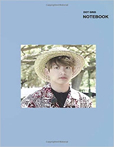 okumak Dot grid notebook paper: BTS Jungkook Hawaii Design Cover, 110 College Ruled Paper, 8.5&quot; x 11&quot; (Letter), Spacing Size 0.2&quot; or 5mm.