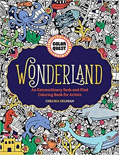 okumak Color Quest: Wonderland: An Extraordinary Seek-And-Find Coloring Book for Artists