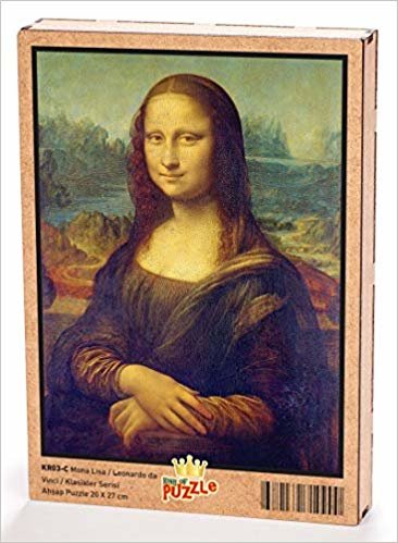 okumak Mona Lisa/Leonardo da Vinci/Ahşap Puzzle 108 Parça (KR03-C)