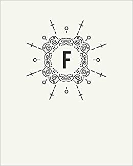 okumak F: 110 Dot-Grid Pages | Monogram Journal and Notebook with a Light Background and Classic Line Design | Personalized Initial Letter Journal | Monogramed Composition Notebook