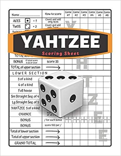 okumak Yahtzee Scoring Sheet: V.5 Yahtzee Score Pads for Yahtzee Game Nice Obvious Text and large print yahtzee score card 8.5 by 11 inch