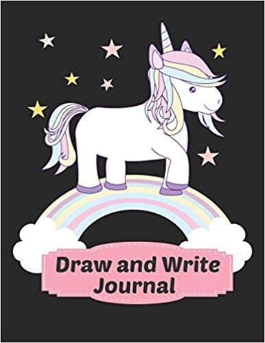 okumak Draw And Write Journal: Cute unicorn primary composition notebook Grades K-2, for young children learning to write with drawing box at the top, lined paper with picture box