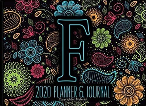 okumak 2020 Planner &amp; Journal: Monogram F with Voodoo Style Binding I Includes U.S Federal Holidays I Calendar, Mood &amp; Goal Tracker, Appointments, Address ... Planner I Personalized Gift for Girls &amp; Women