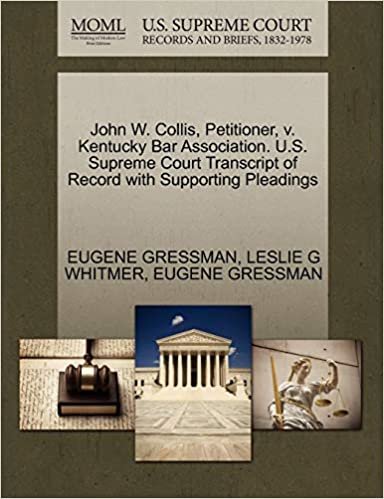 okumak John W. Collis, Petitioner, v. Kentucky Bar Association. U.S. Supreme Court Transcript of Record with Supporting Pleadings