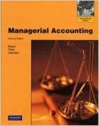 okumak Managerial Accounting:International Edition