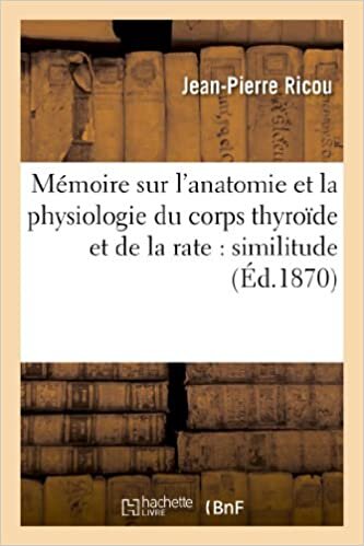 okumak Ricou-J-P: Mï¿½moire Sur l&#39;Anatomie Et L: et de fonction (Sciences)
