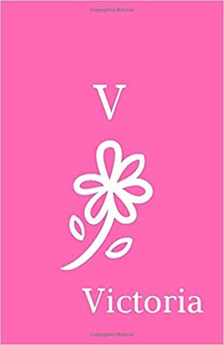 okumak V Victoria: Personalized Journal To Write In For Girls, Women. Pink Small Notebook with Lined Pages