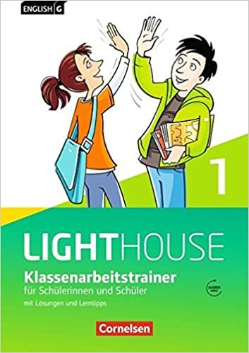 okumak English G Lighthouse - Allgemeine Ausgabe / Band 1: 5. Schuljahr - Klassenarbeitstrainer mit Lösungen und Audio-Materialien
