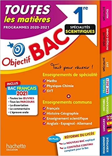 okumak Objectif Bac 1re Enseignements communs + Spécialités Maths-Physique-Chimie-SVT BAC 2021