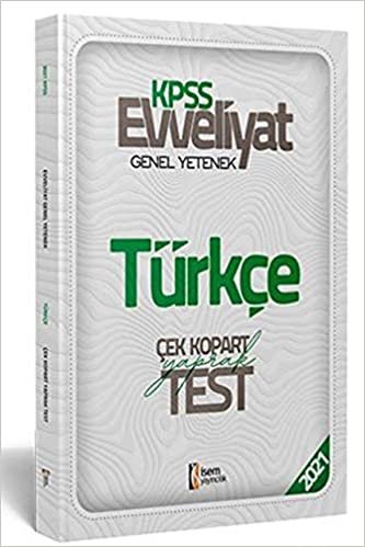 okumak Isem 2021 Evveliyat KPSS Genel Yetenek Türkçe Çek Kopar Yaprak Test (Yeni)