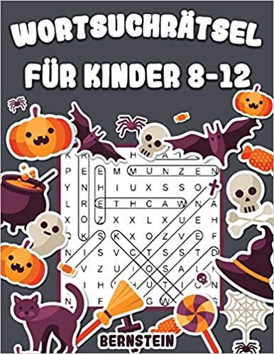 okumak Wortsuchrätsel für Kinder 8-12: 200 Wortsuchrätsel für intelligente Kinder mit Lösungen - Großdruck (Halloween-Ausgabe)