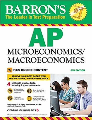 barron من AP microeconomics/macroeconomics ، الإصدار السادس: مع إضافي من على شبكة الإنترنت الاختبارات