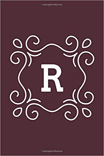 okumak R: monogram initial Letter R - Personalized Initial Monogram Letter R  College Ruled Notebook - 6 x 9 inch Pocket Size: Cute Alphabet Vintage ...