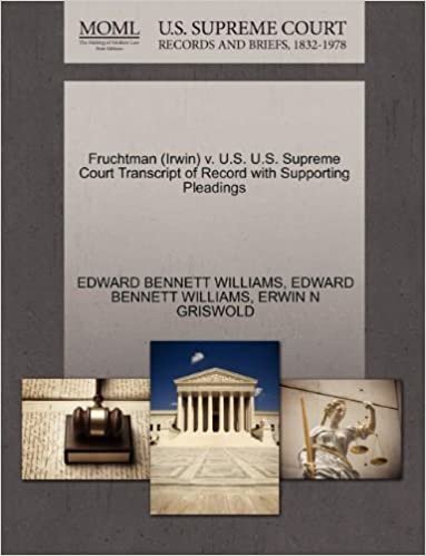 okumak Fruchtman (Irwin) v. U.S. U.S. Supreme Court Transcript of Record with Supporting Pleadings