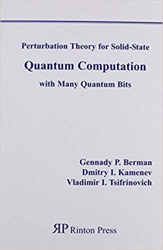 okumak PERTUBATION THEORY FOR SOLID-STATE QUANTUM COMPUTATION WITH MANY QUANTUM BITS