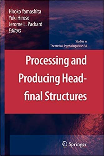 okumak Processing and Producing Head-final Structures (Studies in Theoretical Psycholinguistics)